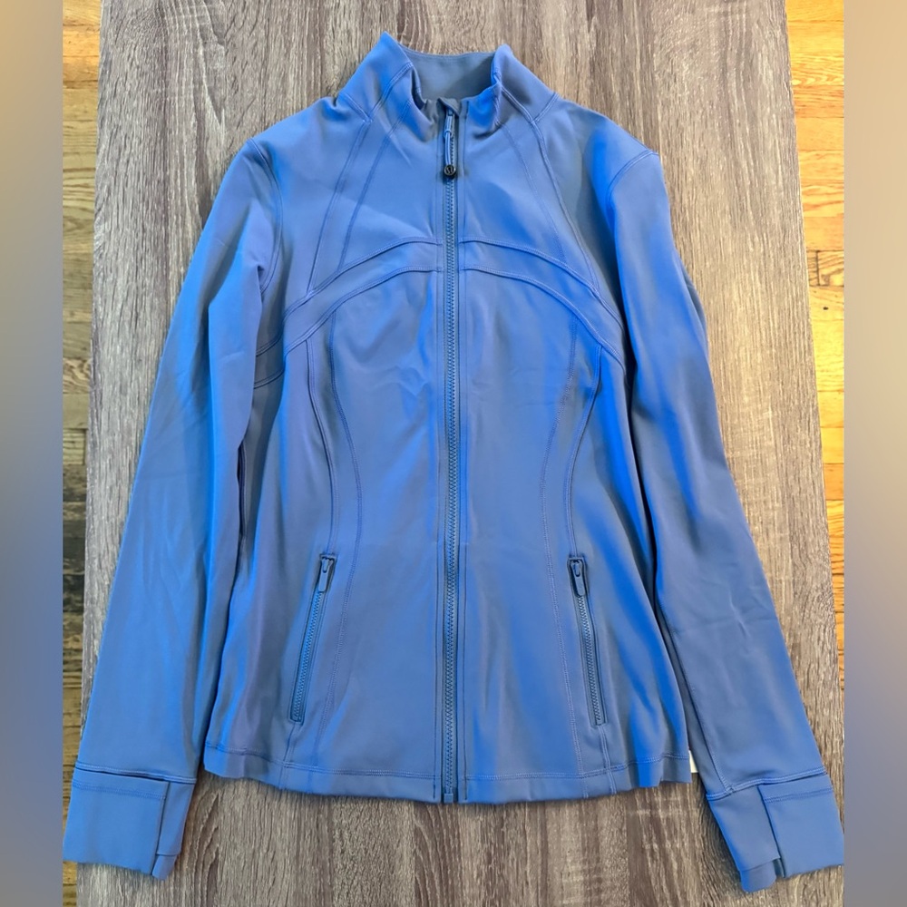 New with tags Lululemon Define Jacket Nulu. Oasis Blue.Size 10.Blue grayish tone